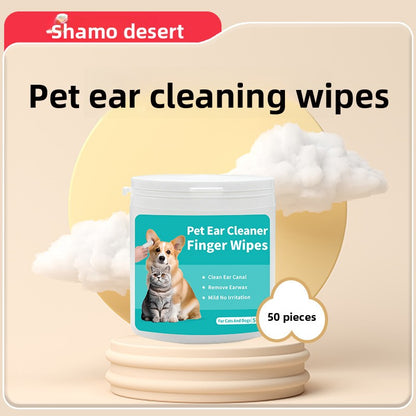 Lingettes pour le nettoyage des oreilles des animaux de compagnie