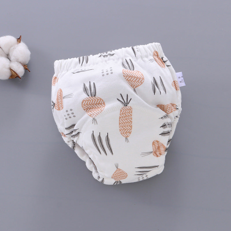 Culotte d'apprentissage lavable pour bébé, en coton respirant