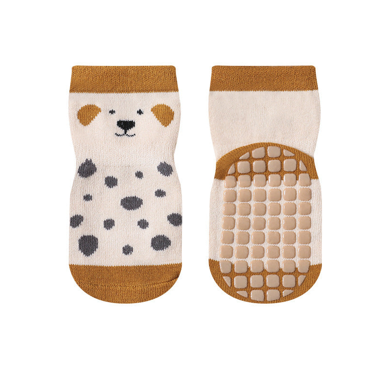 Chaussettes en coton antidérapantes pour bébés
