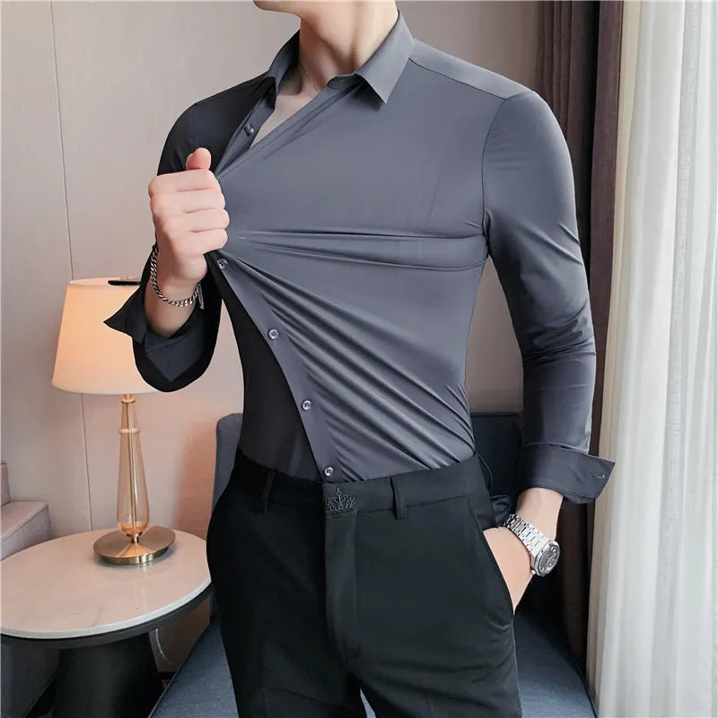 Chemise à Manches Longues Slim Stretch