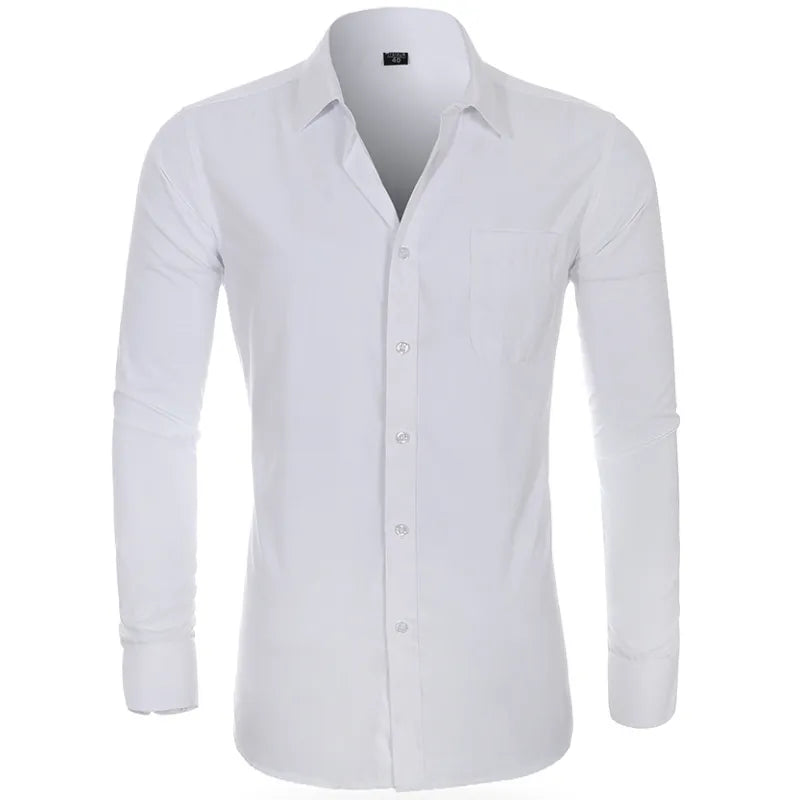 Chemise Classique d'Affaires pour Homme, Grande Taille