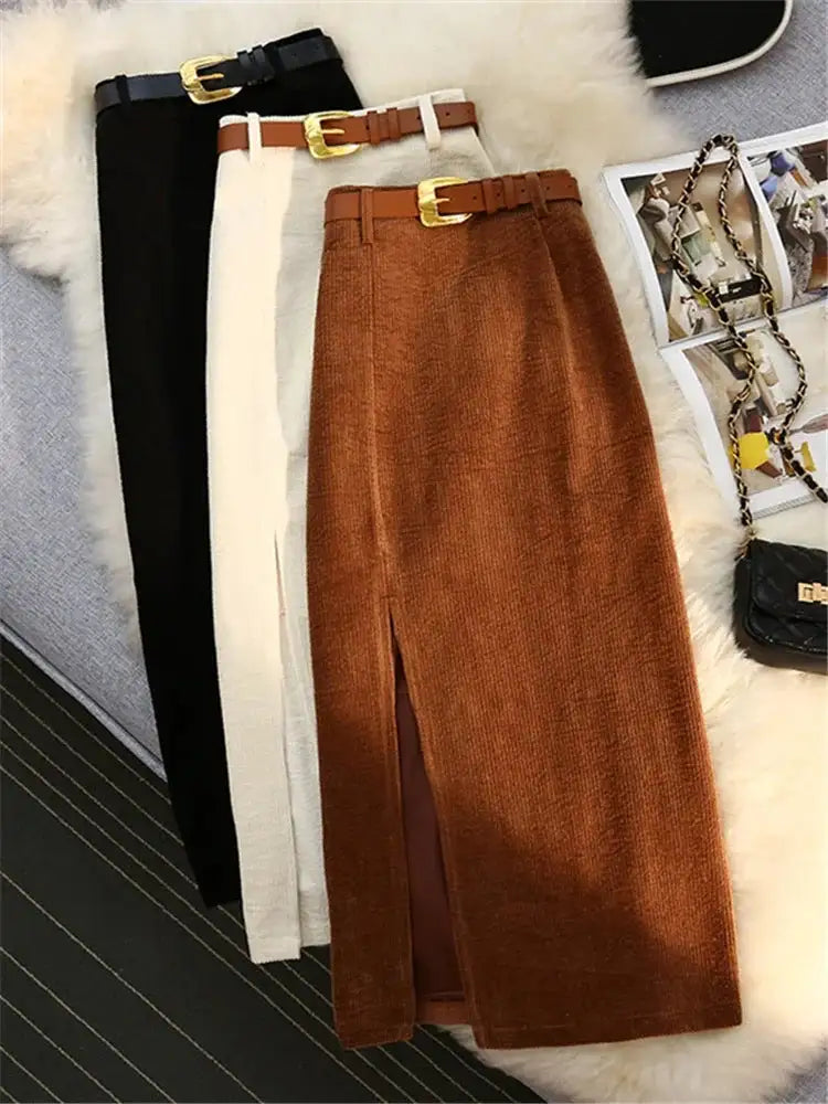 Women's Corduroy Skirt