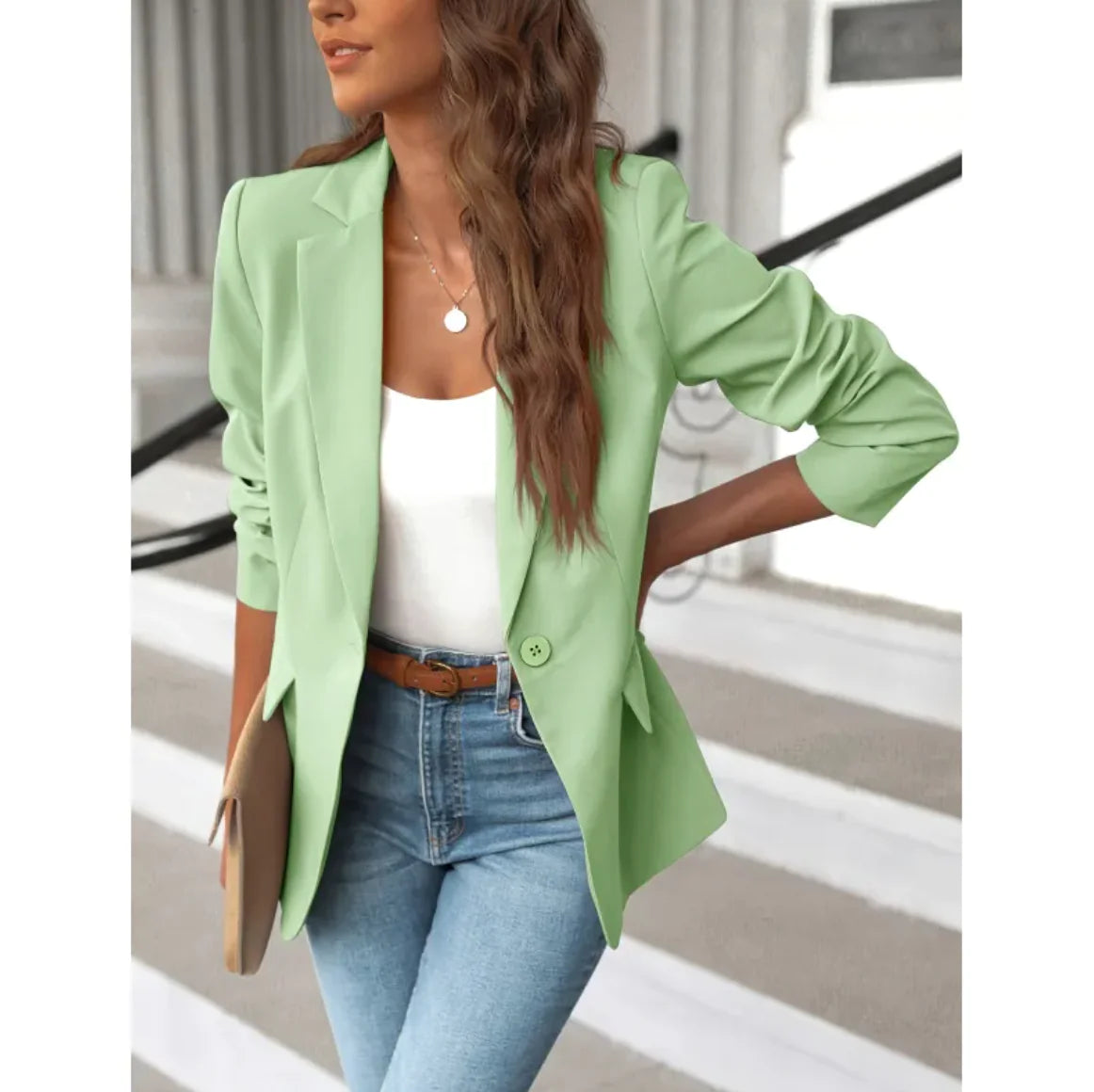 Blazer ajustado para mujer