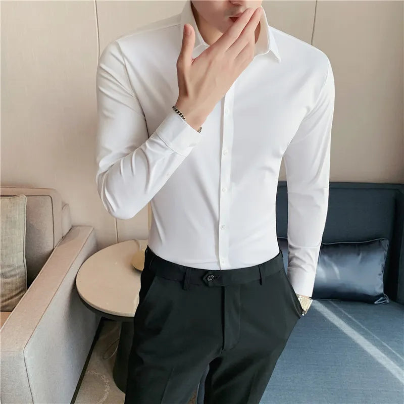 Chemise à Manches Longues Slim Stretch