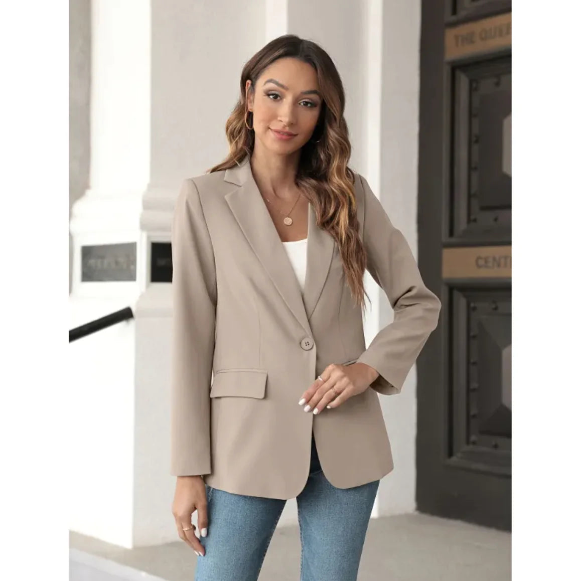 Blazer ajustado para mujer