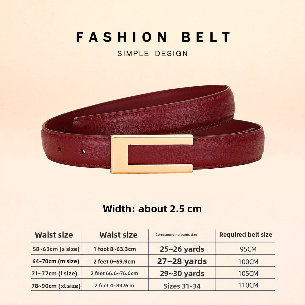 ceinture en cuir pour femmes