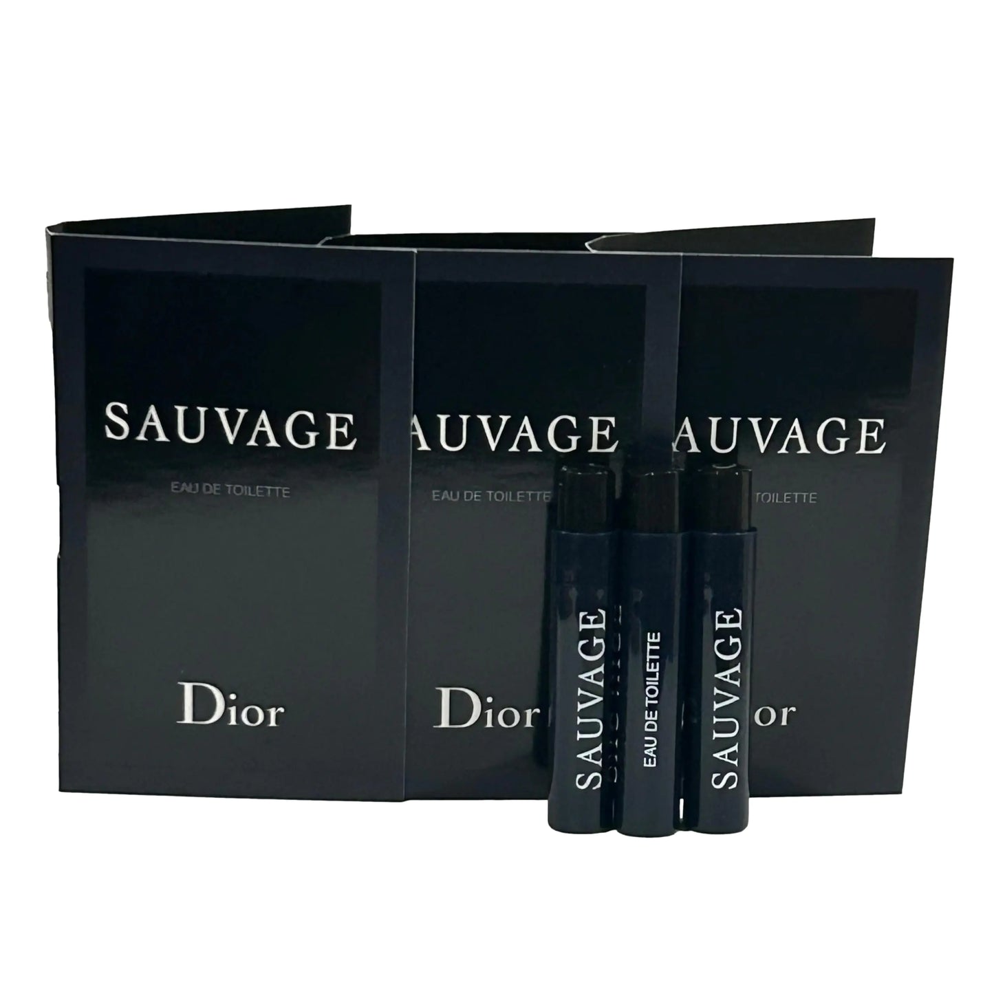 Dior Christian SAUVAGE MEN Sample Spray EDT Perfume Vial 1 ml /0.03 oz - 3 PCS