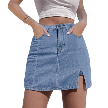 Jupe en denim amincissante pour femmes