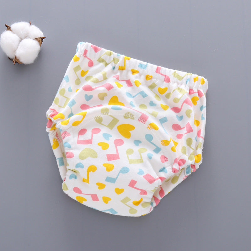 Culotte d'apprentissage lavable pour bébé, en coton respirant