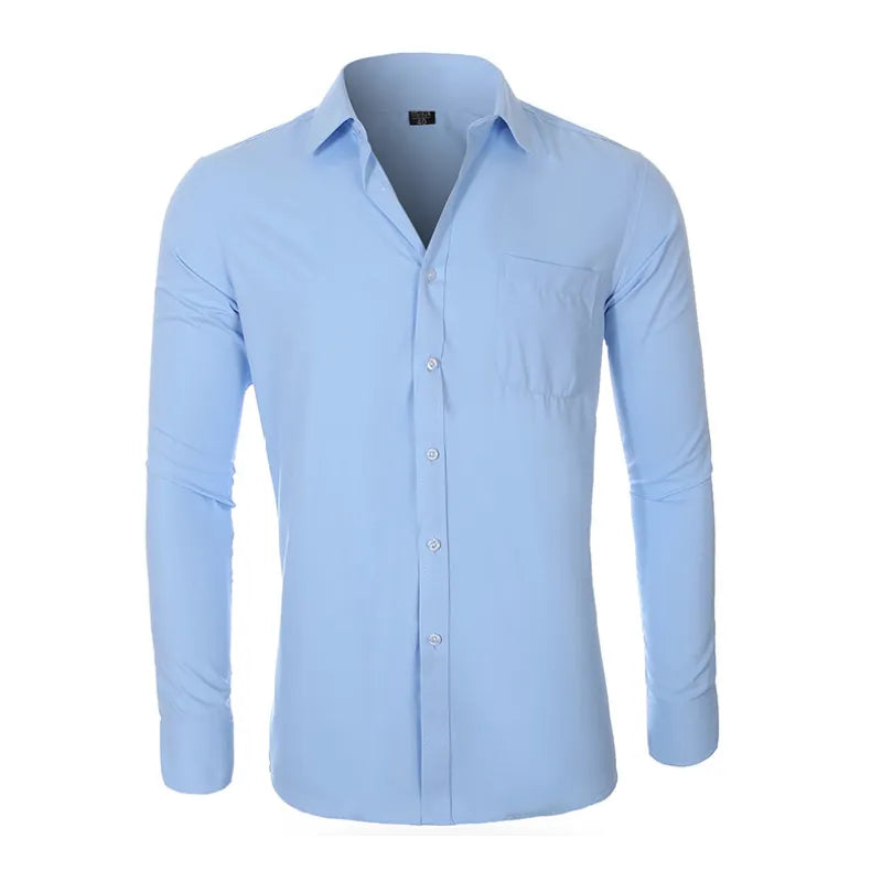 Chemise Classique d'Affaires pour Homme, Grande Taille