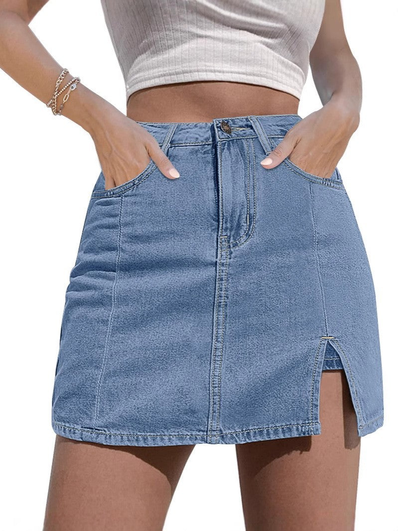 Jupe en denim amincissante pour femmes