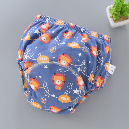 Culotte d'apprentissage lavable pour bébé, en coton respirant