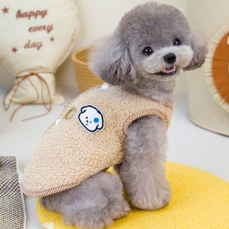 Veste ou pull chaud pour animaux de compagnie en velours