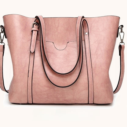 Sac à main décontracté pour femme en cuir souple à la mode