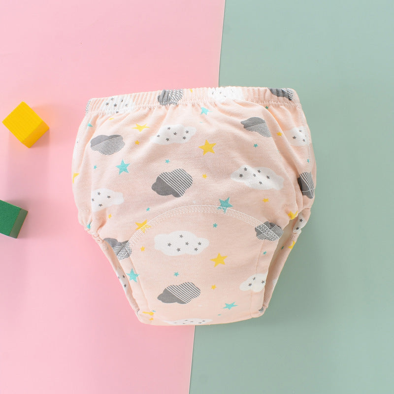 Culotte d'apprentissage lavable pour bébé, en coton respirant