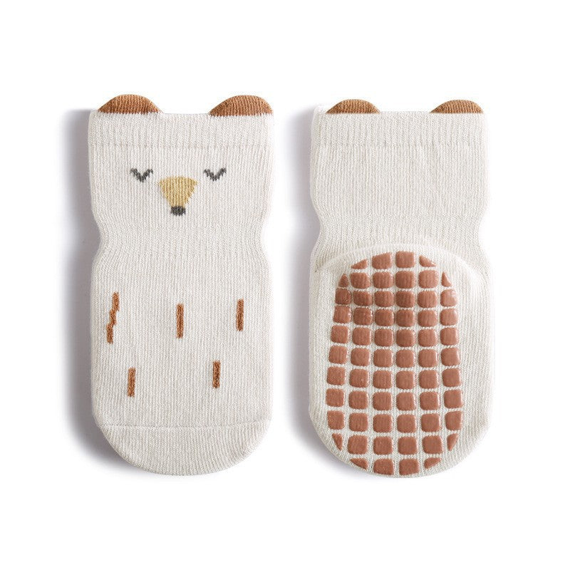 Chaussettes en coton antidérapantes pour bébés