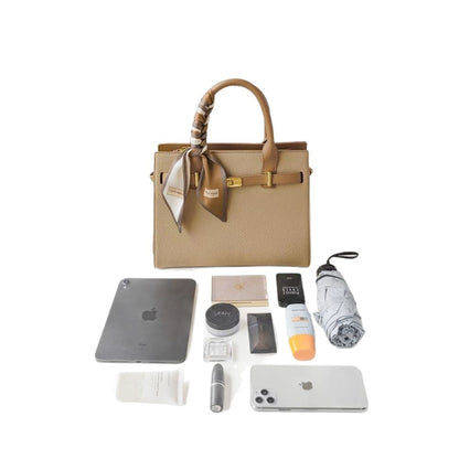 Sac à main platine élégante pour le trajet domicile-travail pour femme