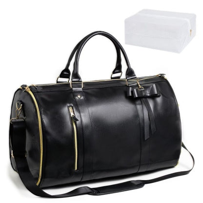 Large PU leather luggage bag