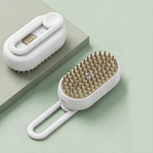 Peigne de massage et spray de toilettage pour animaux de compagnie rechargeable par USB