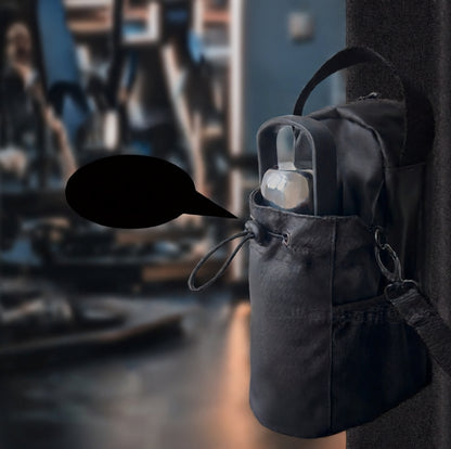 Sac magnétique pour bouteille d'eau Fitness, sac à bandoulière pour gobelet d'eau