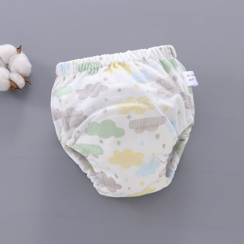Culotte d'apprentissage lavable pour bébé, en coton respirant