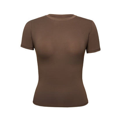 T-shirt à col rond pour femme