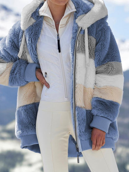 Manteau chaud en peluche pour l'hiver et l'automne