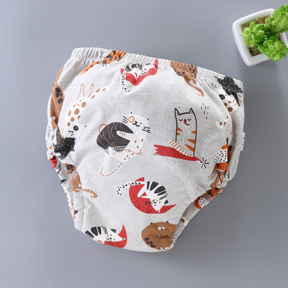 Culotte d'apprentissage lavable pour bébé, en coton respirant