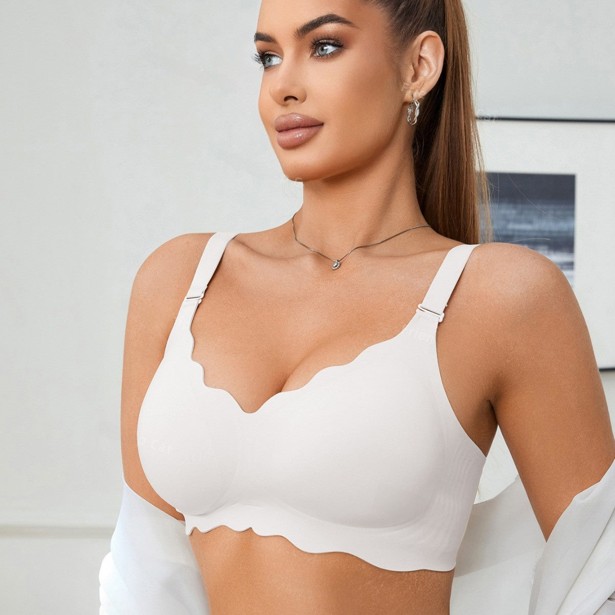 soutien-gorge sans couture avec dentelle