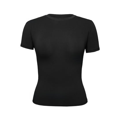 T-shirt à col rond pour femme
