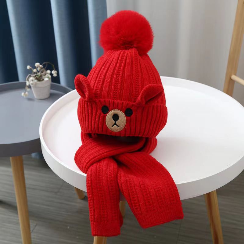 Ensemble bonnet et écharpe d'hiver pour enfants