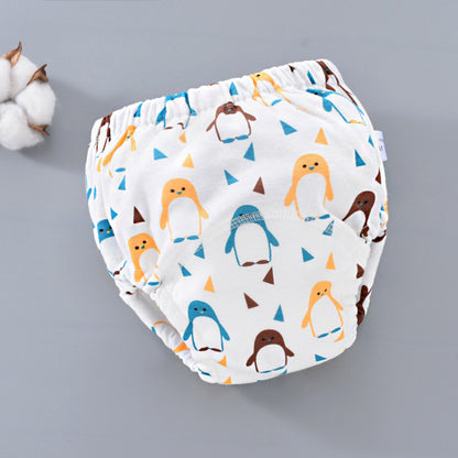 Culotte d'apprentissage lavable pour bébé, en coton respirant
