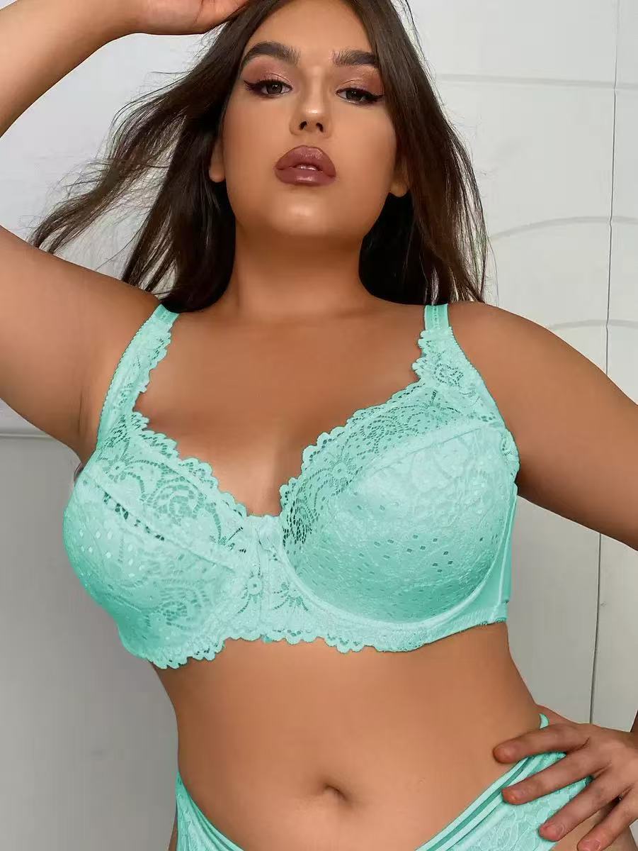 Soutien-gorge pigeonnant en dentelle pour femme