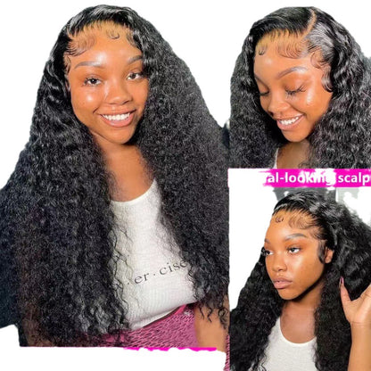 Perruque en dentelle sur le devant