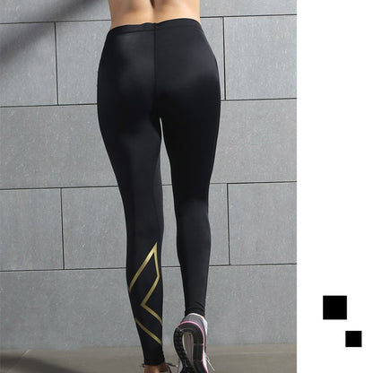 Collants de sport de compression à élasticité élevée pour femme