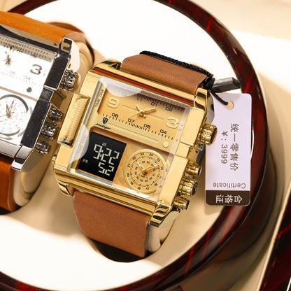 Montre électronique étanche à double affichage