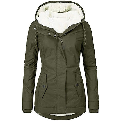 Manteau à capuche pour femme