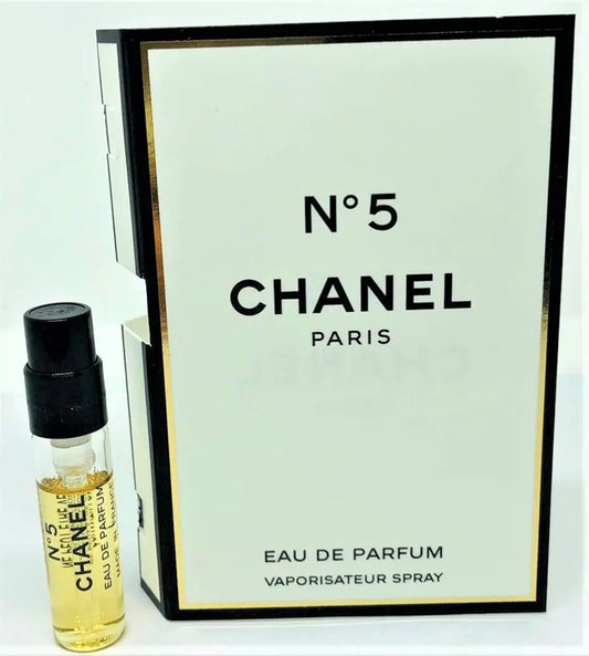 Chanel N°5 de Chanel pour Femme 0,05 oz Eau de Parfum Échantillon Vial Spray