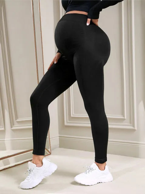 Leggings de Maternité Taille Haute Élastique