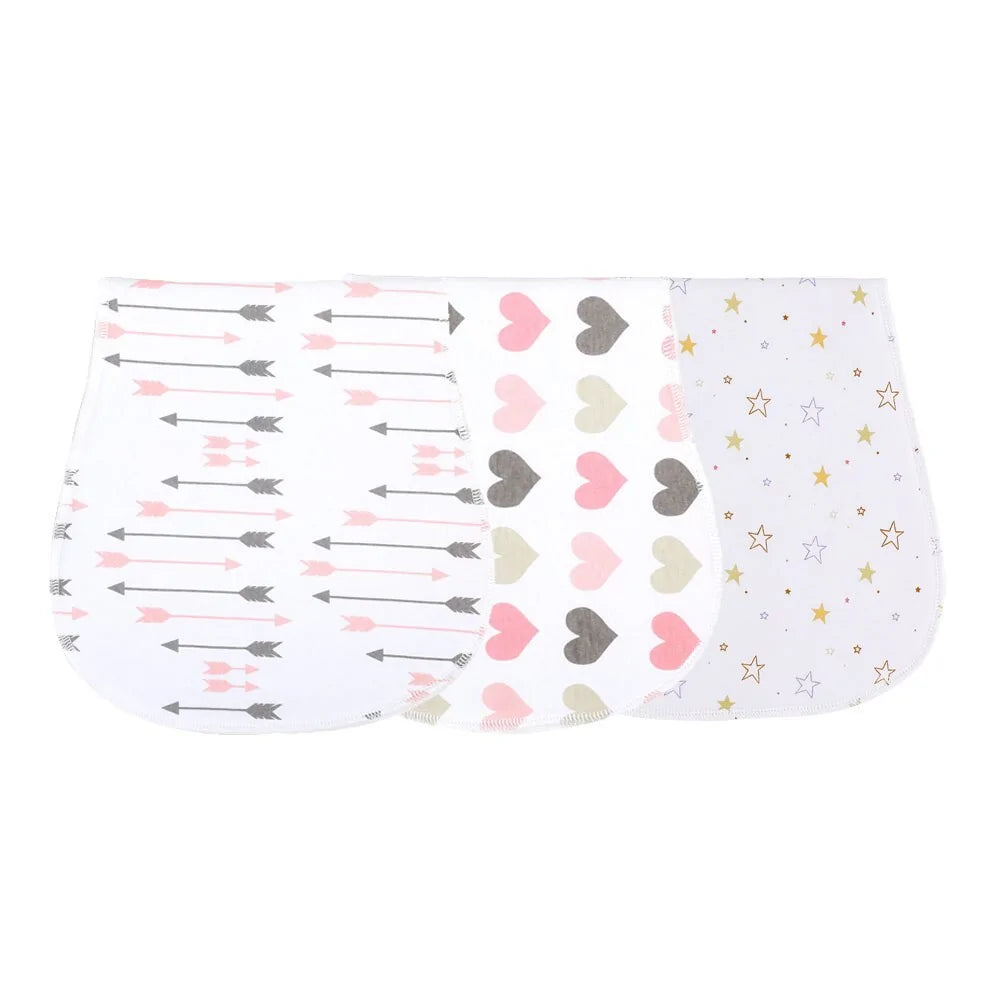 Ensemble de 3 Bavoirs Doux pour Bébé