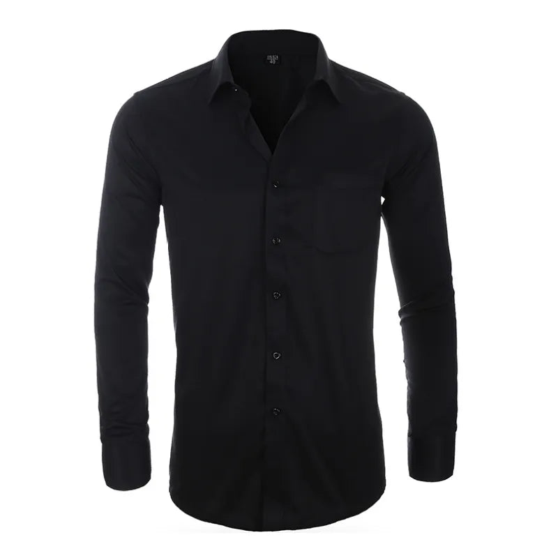 Chemise Classique d'Affaires pour Homme, Grande Taille