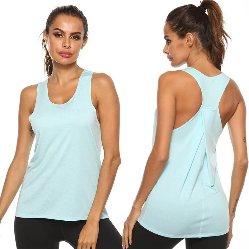 Gilets de Course Fitness et T-shirts de Yoga