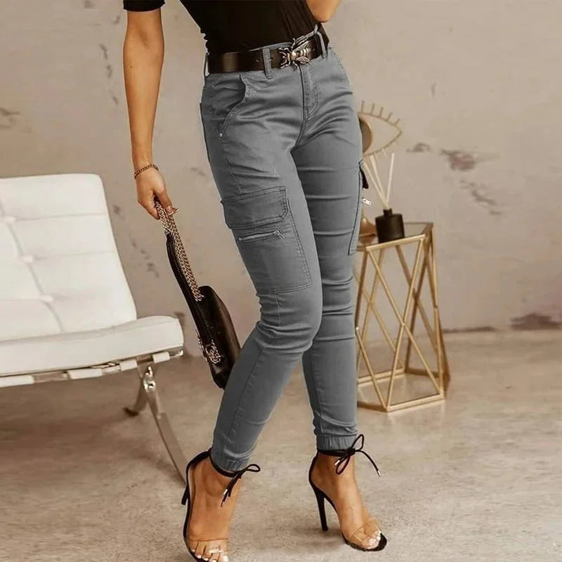 Pantalones vaqueros cargo para mujer