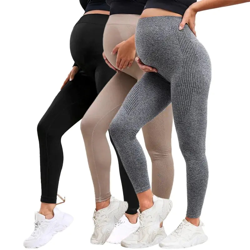 Leggings de Maternité Taille Haute Élastique