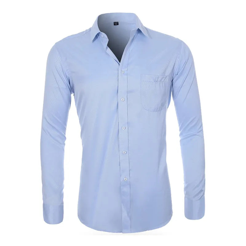 Chemise Classique d'Affaires pour Homme, Grande Taille