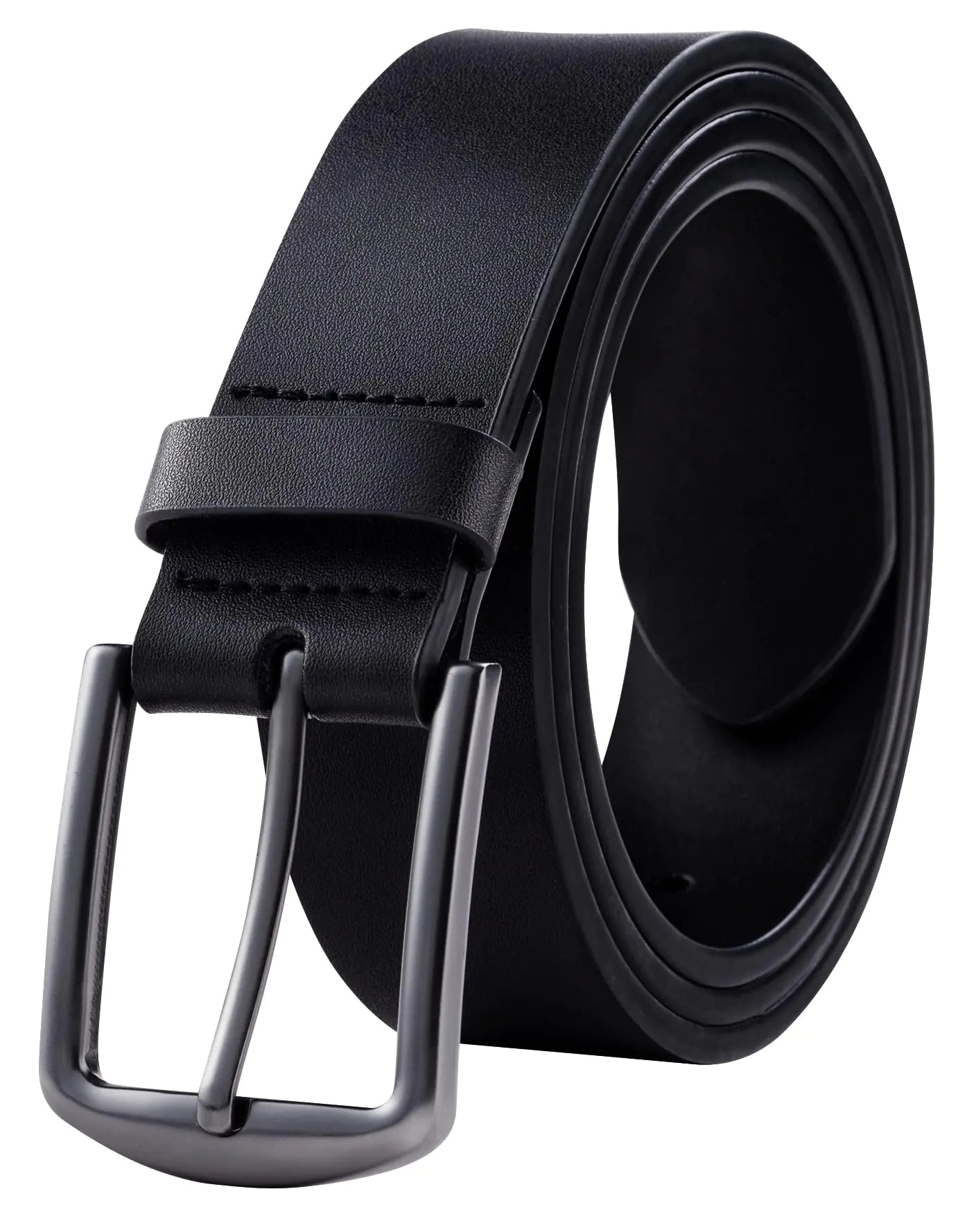 Ceinture en Cuir pour Hommes KM Legend, pour Travail Affaires et Loisirs, Modèle Boston Noir 38 US